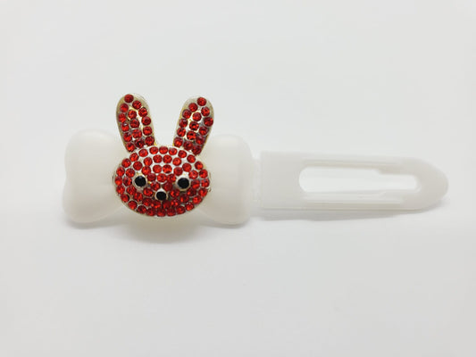 Diamante Easter Bunny on 3.5cm Clip