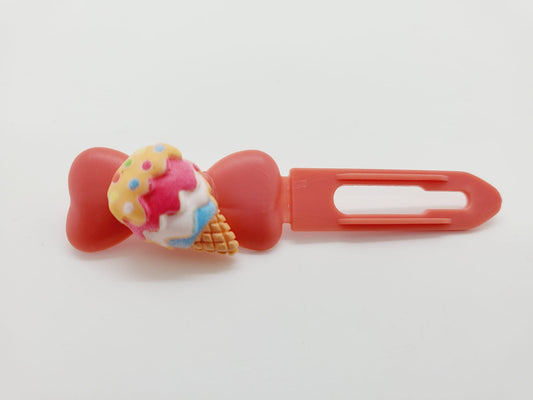Fun Ice Cream Top Knot Clip