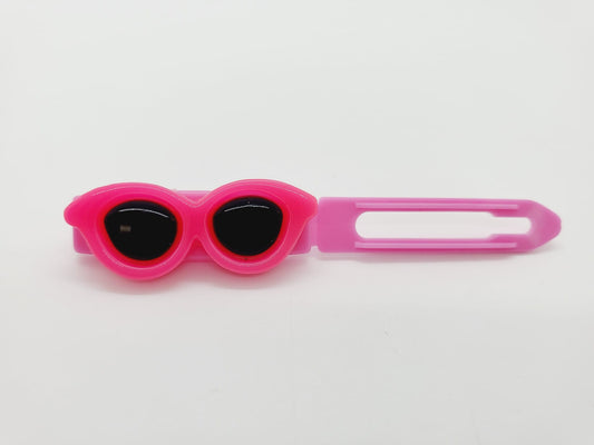 Bright Pink Fun Sunglasses Top Knot Clip