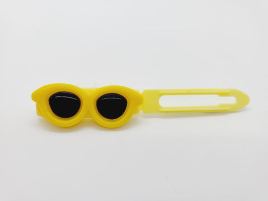 Sunshine Yellow Fun Sunglasses Top Knot Clip