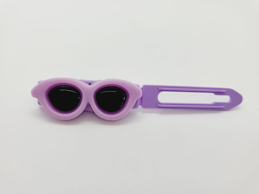 Lavender Fun Sunglasses Top Knot Clip