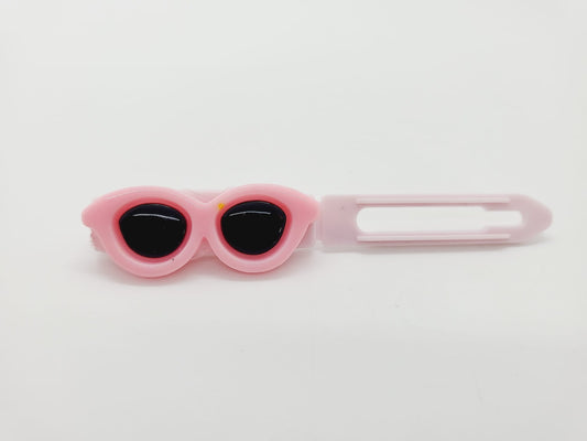 Baby Pink Fun Sunglasses Top Knot Clip