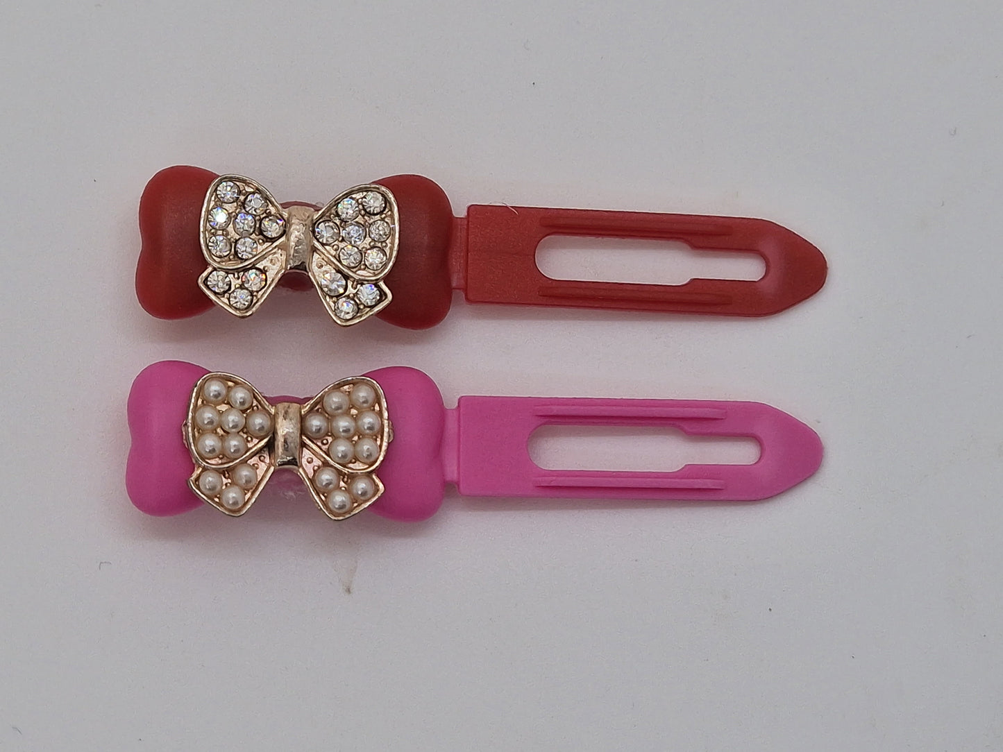 Barrette mignonne avec nœud scintillant de 3,5 cm, clip fantaisie