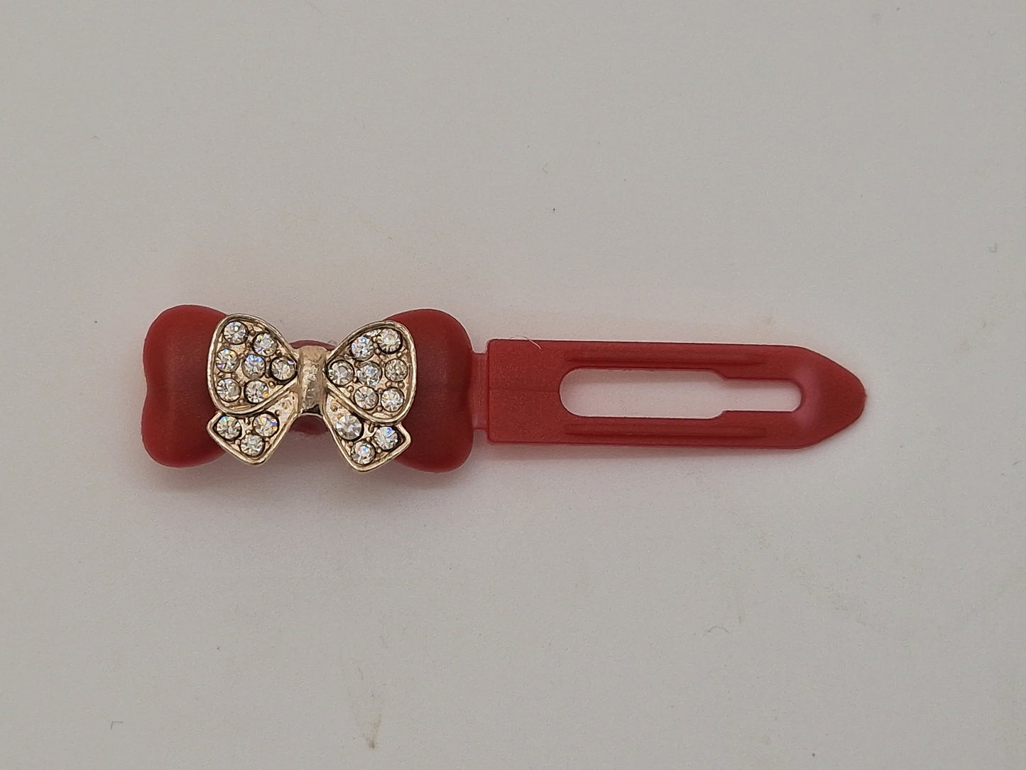 Barrette mignonne avec nœud scintillant de 3,5 cm, clip fantaisie