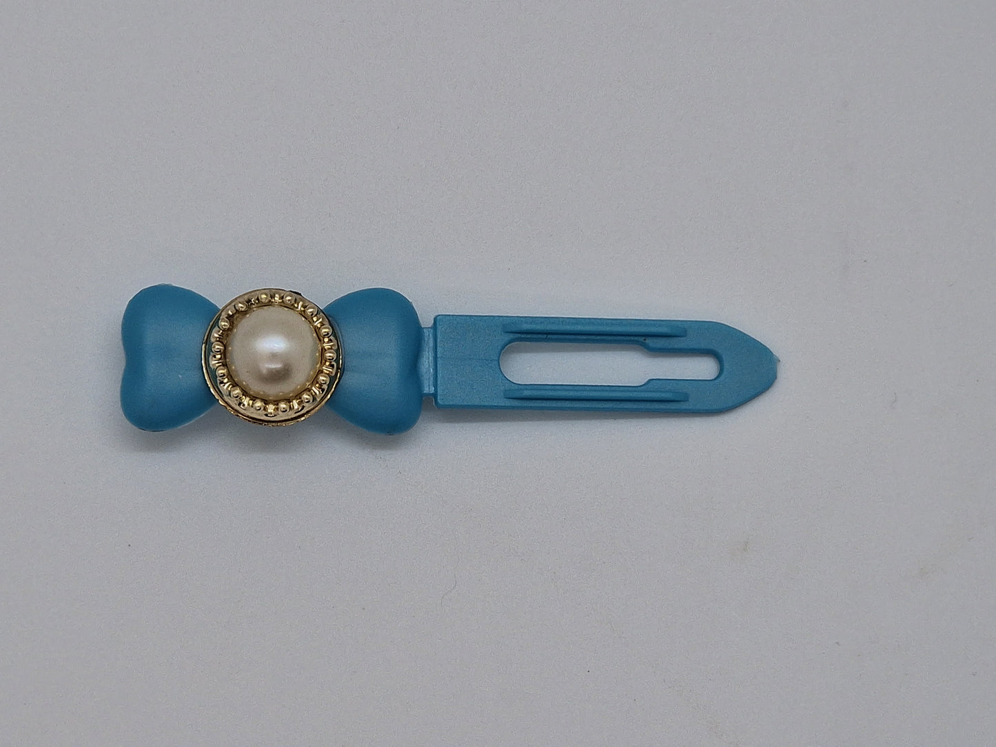 Gold set pearl Barrette 3.5cm Novelty clip