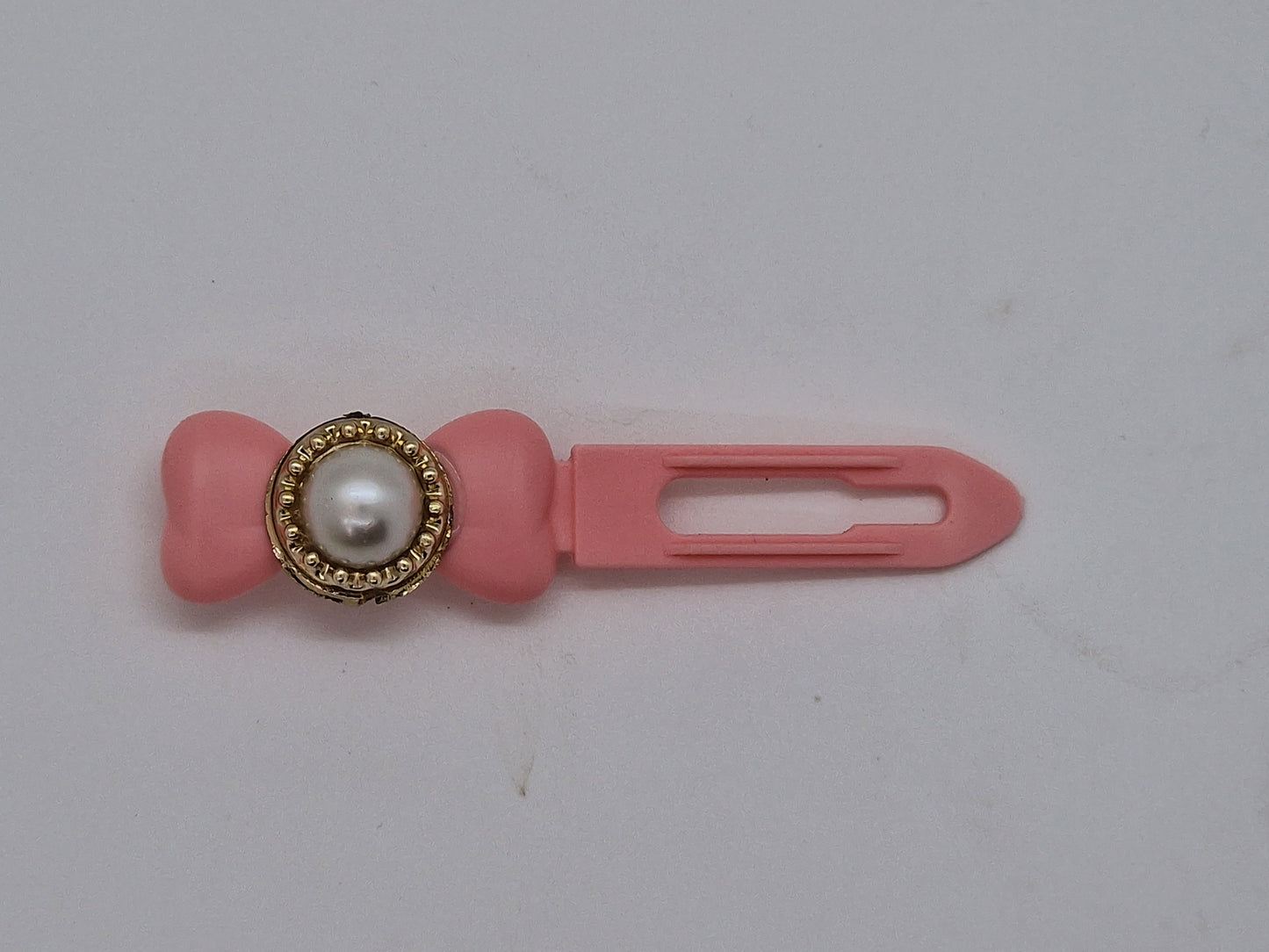 Gold set pearl Barrette 3.5cm Novelty clip