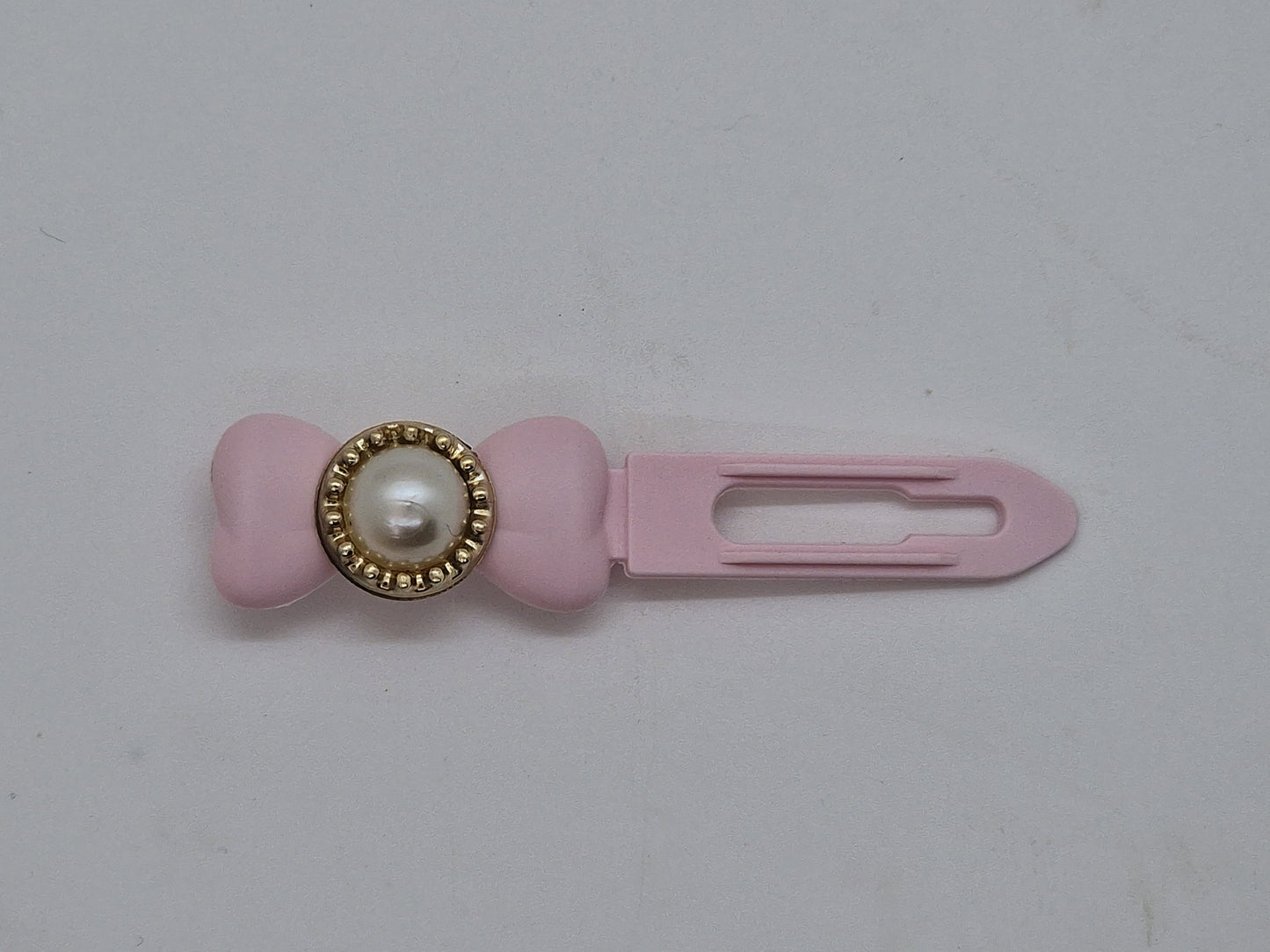 Gold set pearl Barrette 3.5cm Novelty clip