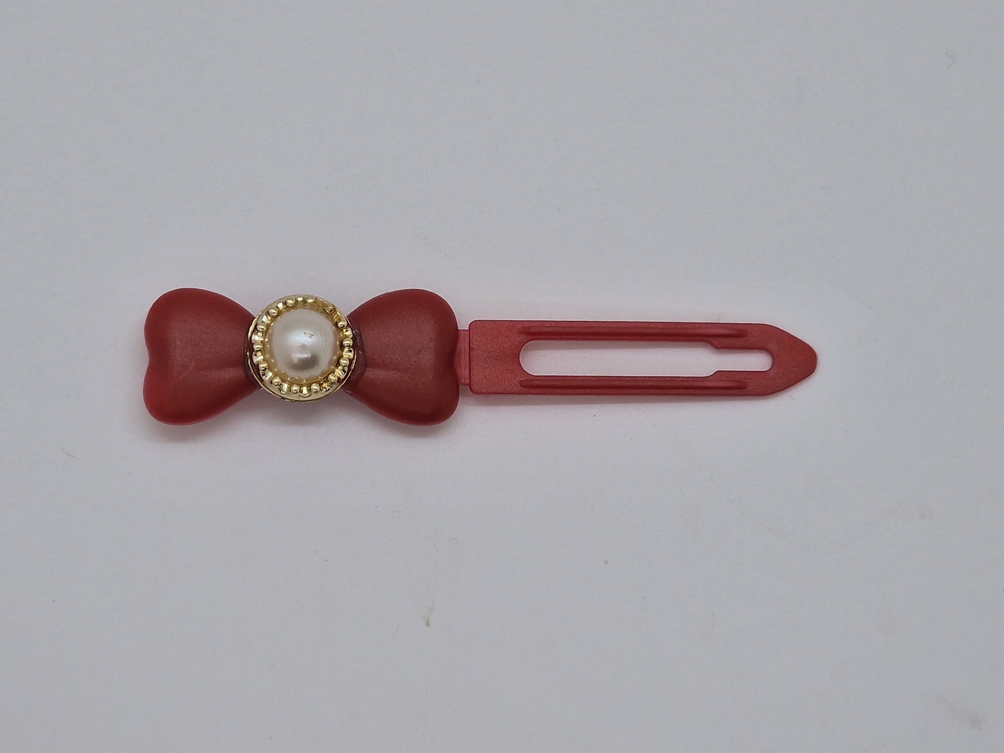 Barrette perle sertie dorée 4,5 cm Clip fantaisie