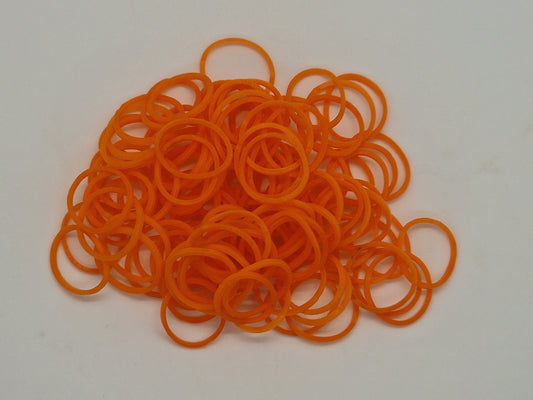 Orangefarbene Haarknoten-Gummibänder