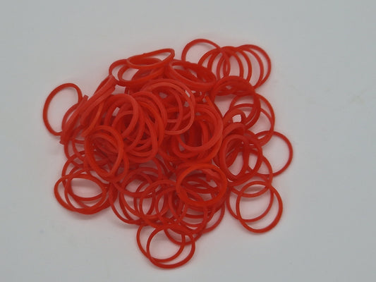 Rote Haarknoten-Gummibänder