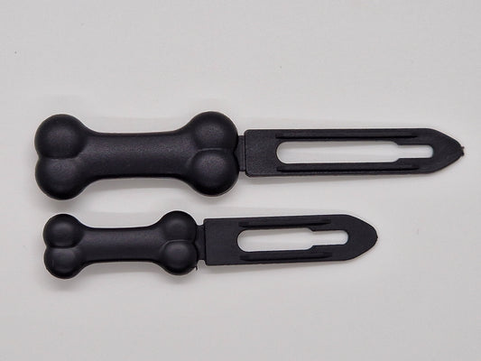 Schwarzer Haarspangen-Knoten-Clip aus Kunststoff von Posh Puppy UK