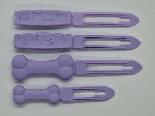 Lavender Posh Puppy UK Barrette top knot plastic clip
