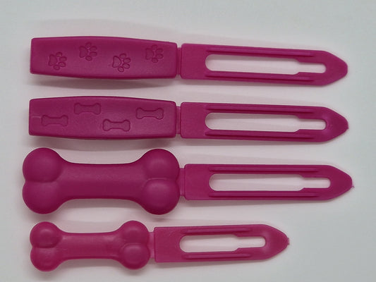 Fuchsia Pink Posh Puppy UK Barrette top knot plastic clip