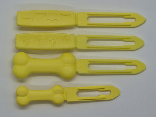 Pale Yellow Posh Puppy UK Barrette top knot plastic clip