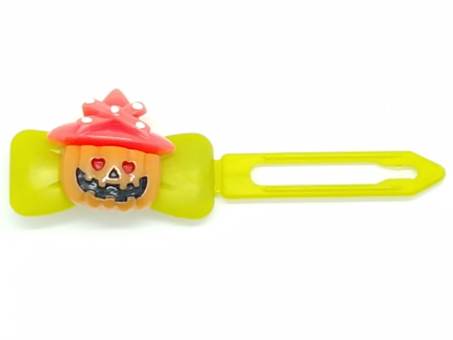 Halloween Pumpkin & hat Barrette 4.5cm Novelty clip