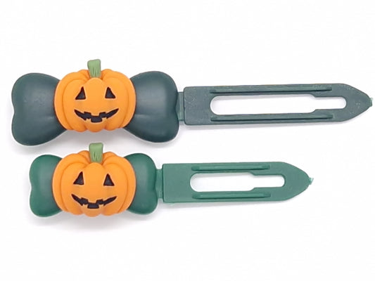 Halloween Pumpkin Barrette 3.5cm & 4.5cm Novelty clip