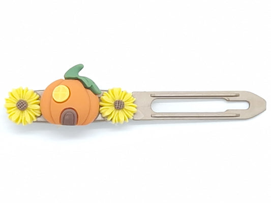 Barrette à fleurs de citrouille d'Halloween 4,5 cm Clip fantaisie