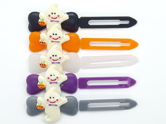 Halloween Spooky Ghost Barrette 4.5cm Novelty clip