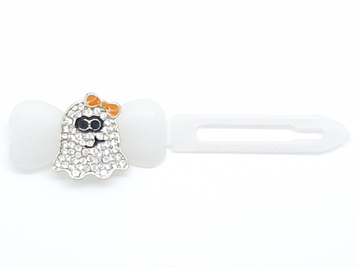 Halloween Diamante Spooky Ghost Barrette 4,5 cm Neuheitsclip