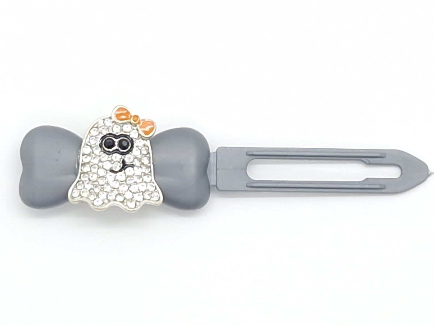 Halloween Diamante Spooky Ghost Barrette 4,5 cm Neuheitsclip