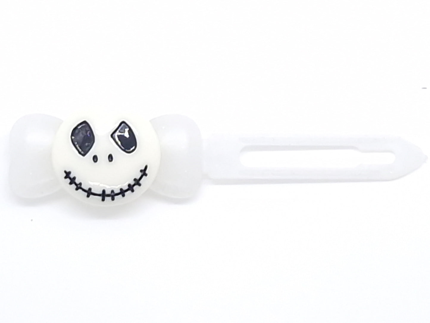 Halloween Spooky Jack Skeleton Barrette 4.5cm Novelty clip