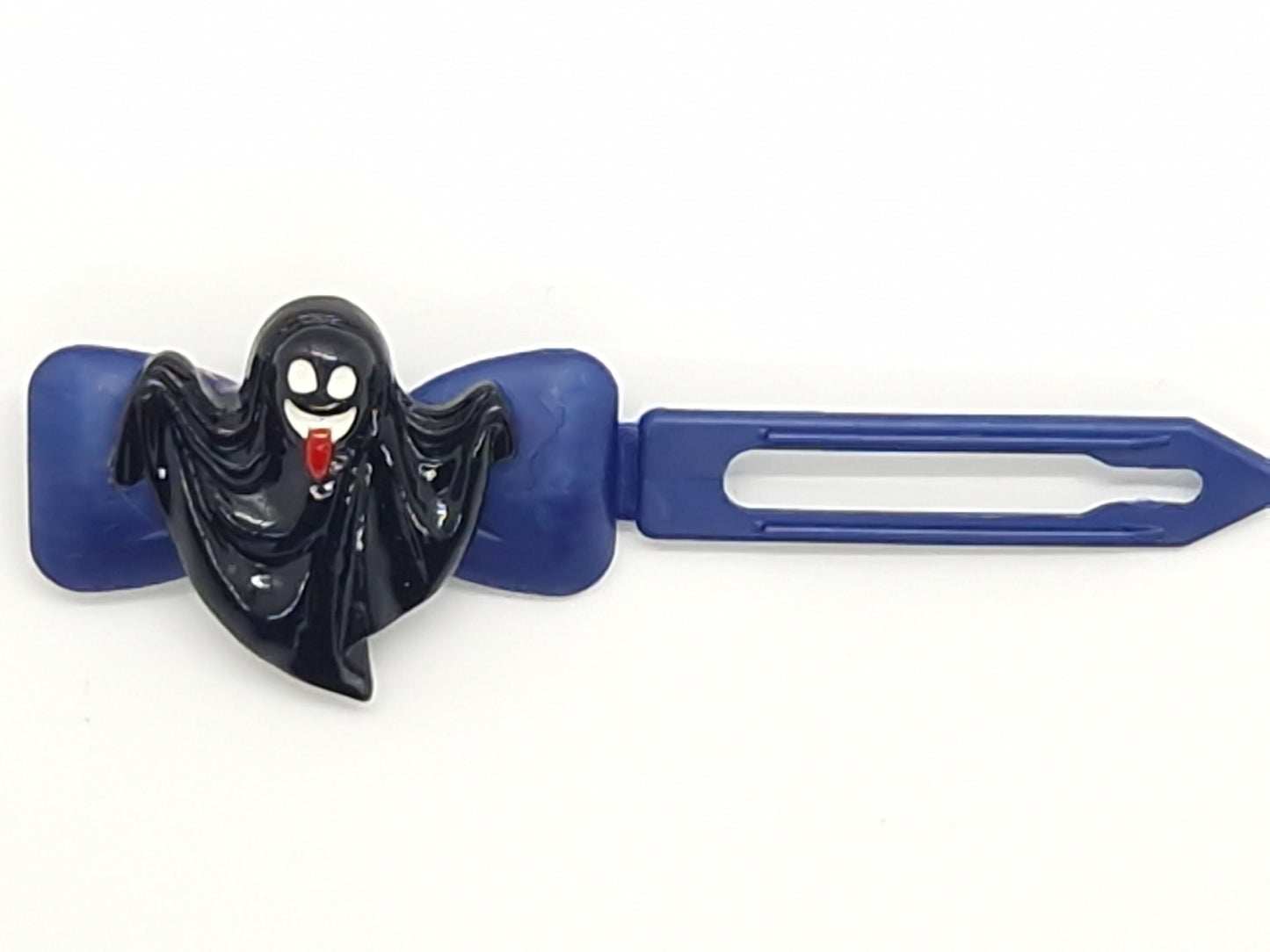 Halloween Spooky Black Ghost Barrette 4.5cm Novelty clip