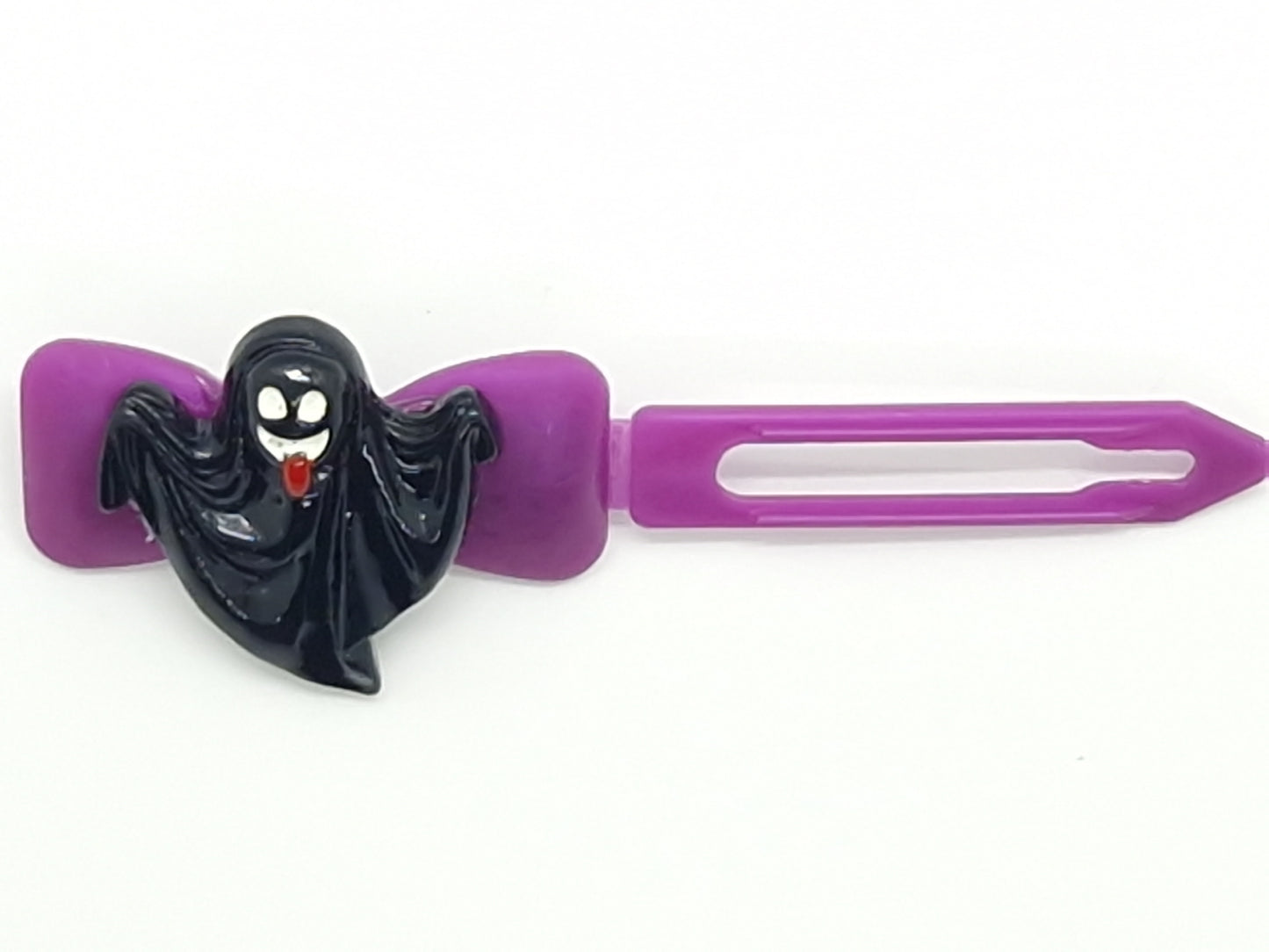 Halloween Spooky Black Ghost Barrette 4.5cm Novelty clip