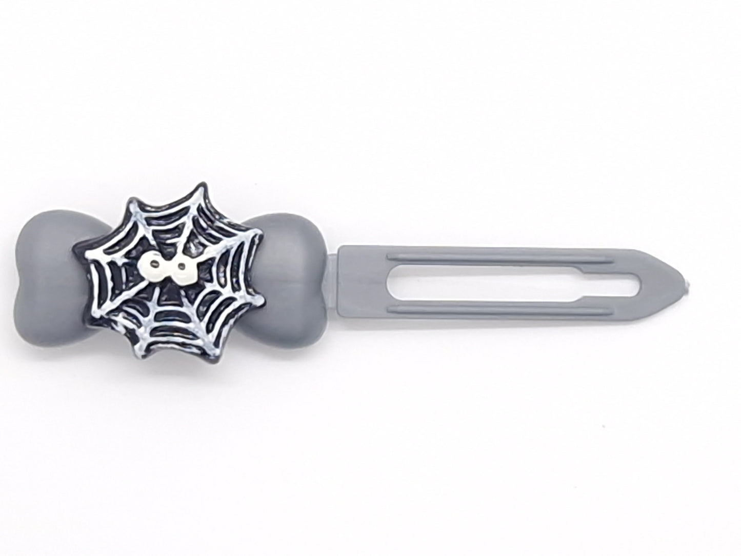 Halloween Spooky Spider Web Barrette 4.5cm Novelty clip