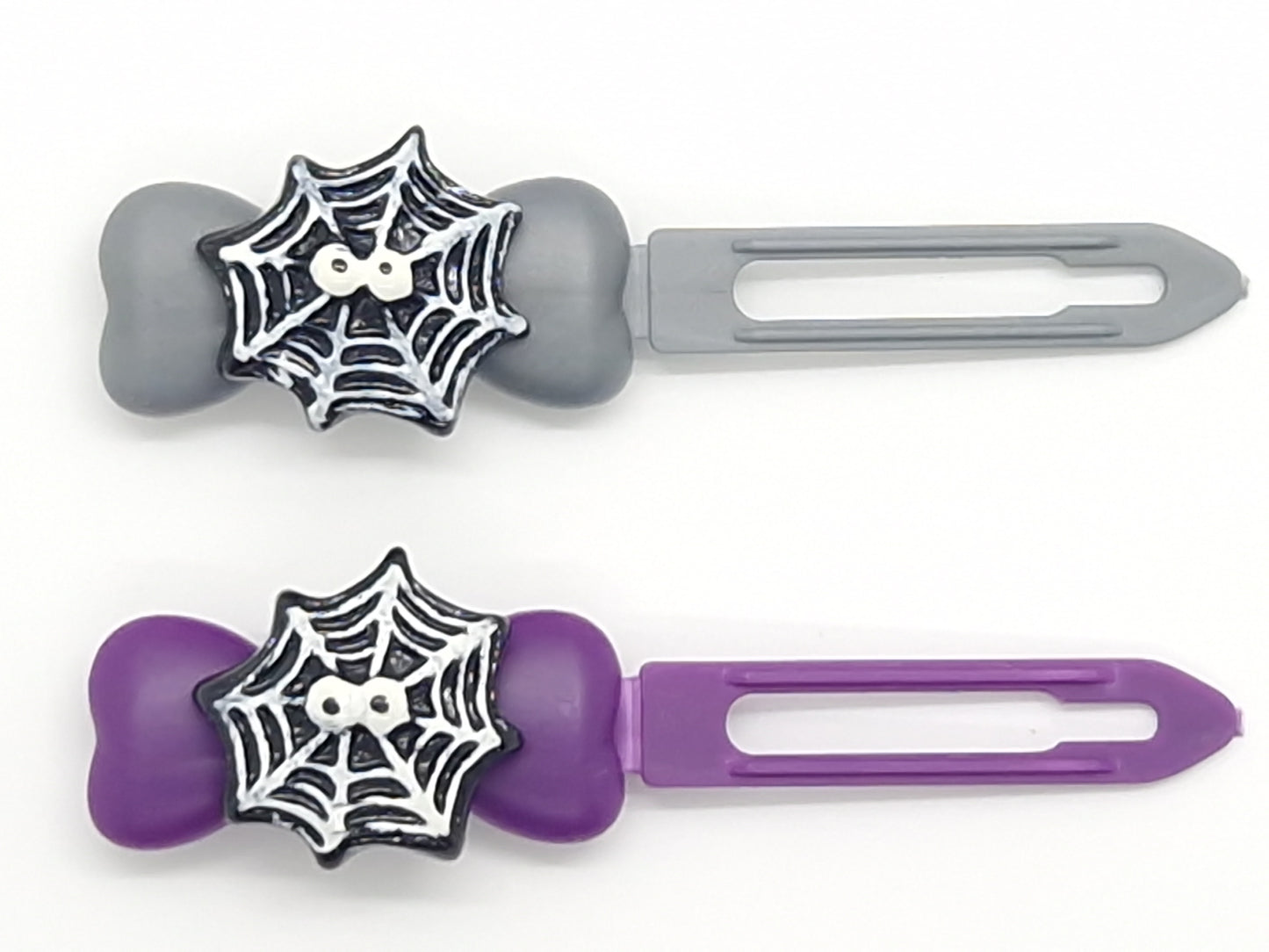 Halloween Spooky Spider Web Barrette 4.5cm Novelty clip