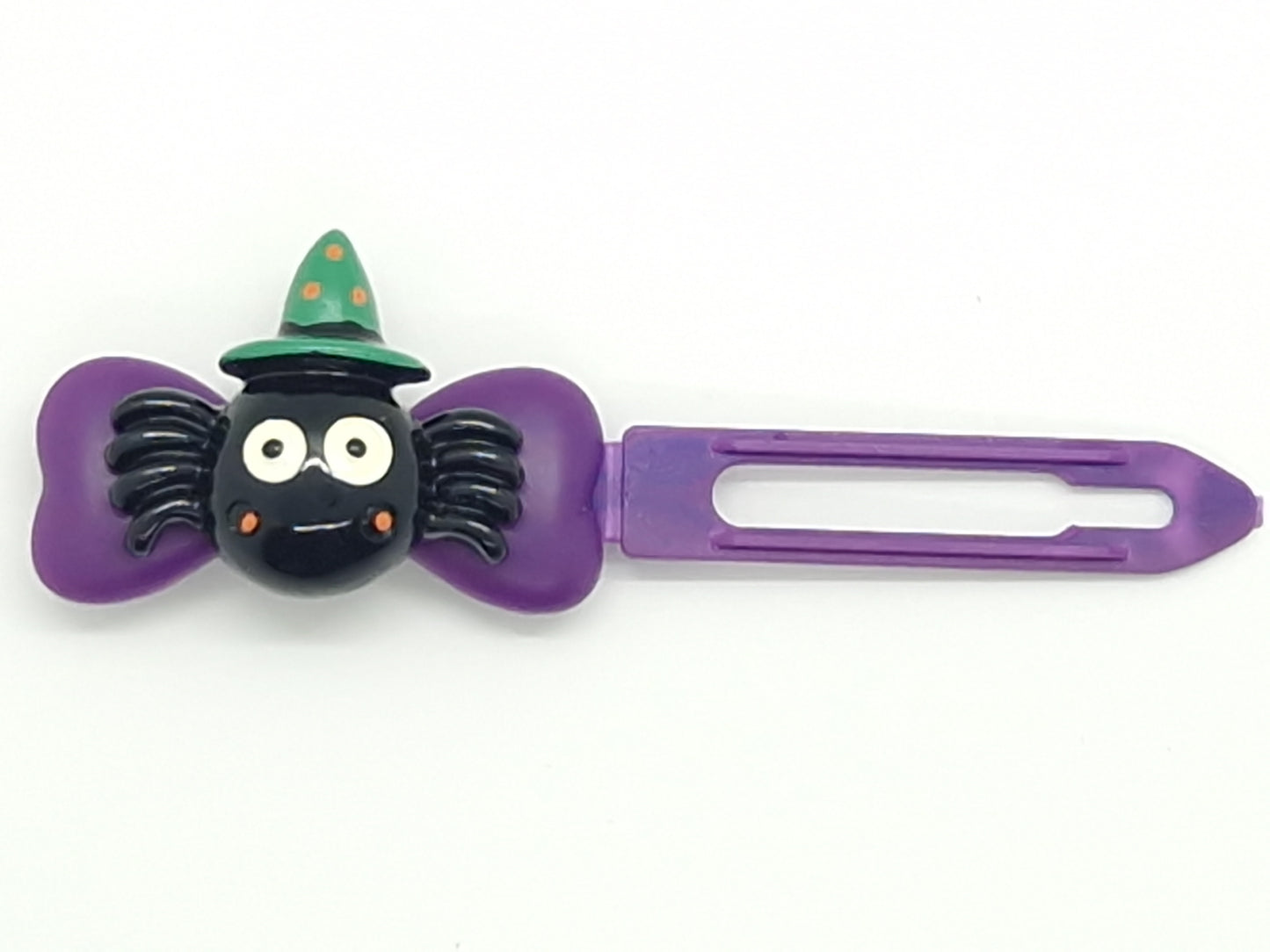 Halloween Spooky Green Hat Spider Barrette 4.5cm Clip fantaisie