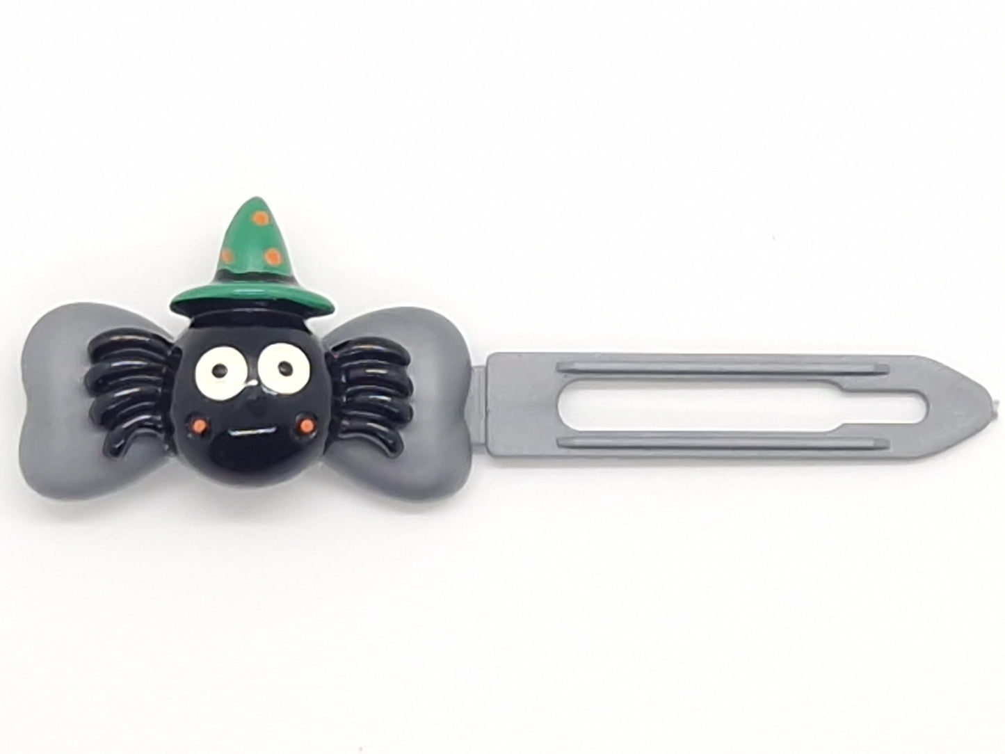 Halloween Spooky Green Hat Spider Haarspange 4,5 cm Neuheitsclip