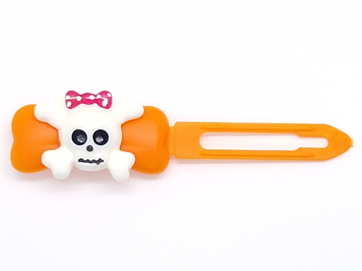 Halloween Cross Bones Barrette 4.5cm Novelty clip