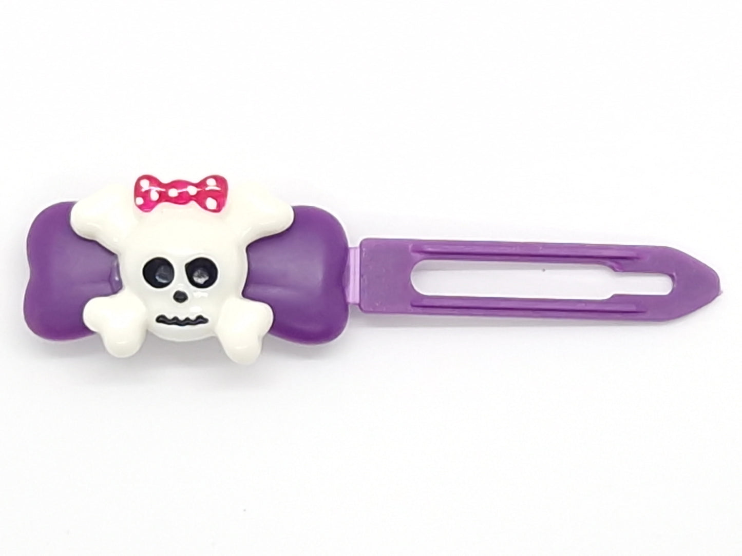 Halloween Cross Bones Barrette 4.5cm Novelty clip