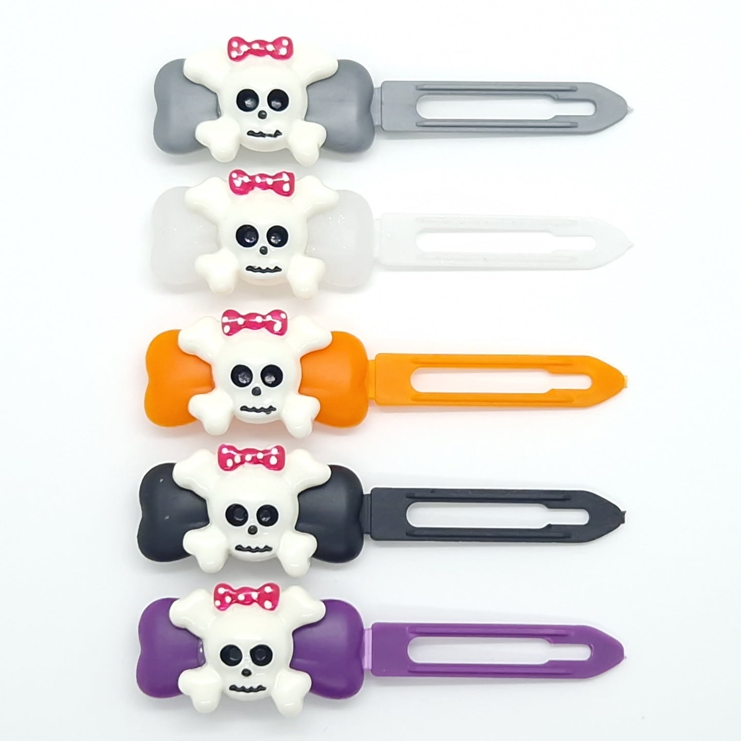 Halloween Cross Bones Barrette 4.5cm Novelty clip