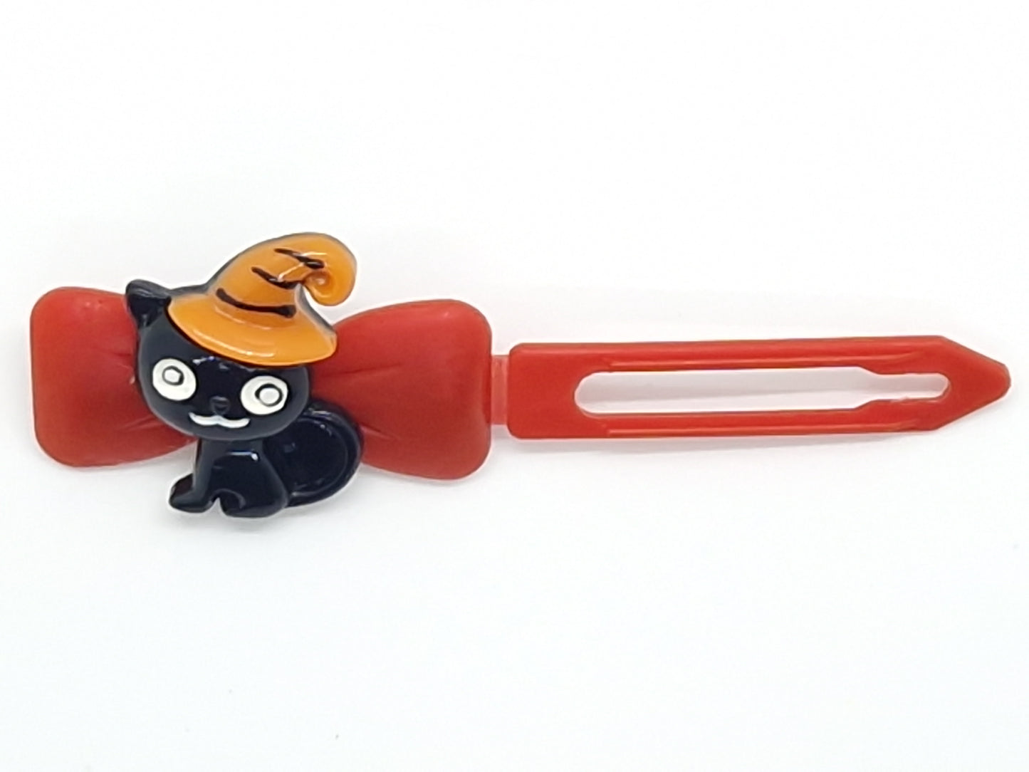 Halloween Cat and a hat Barrette 4.5cm Novelty clip