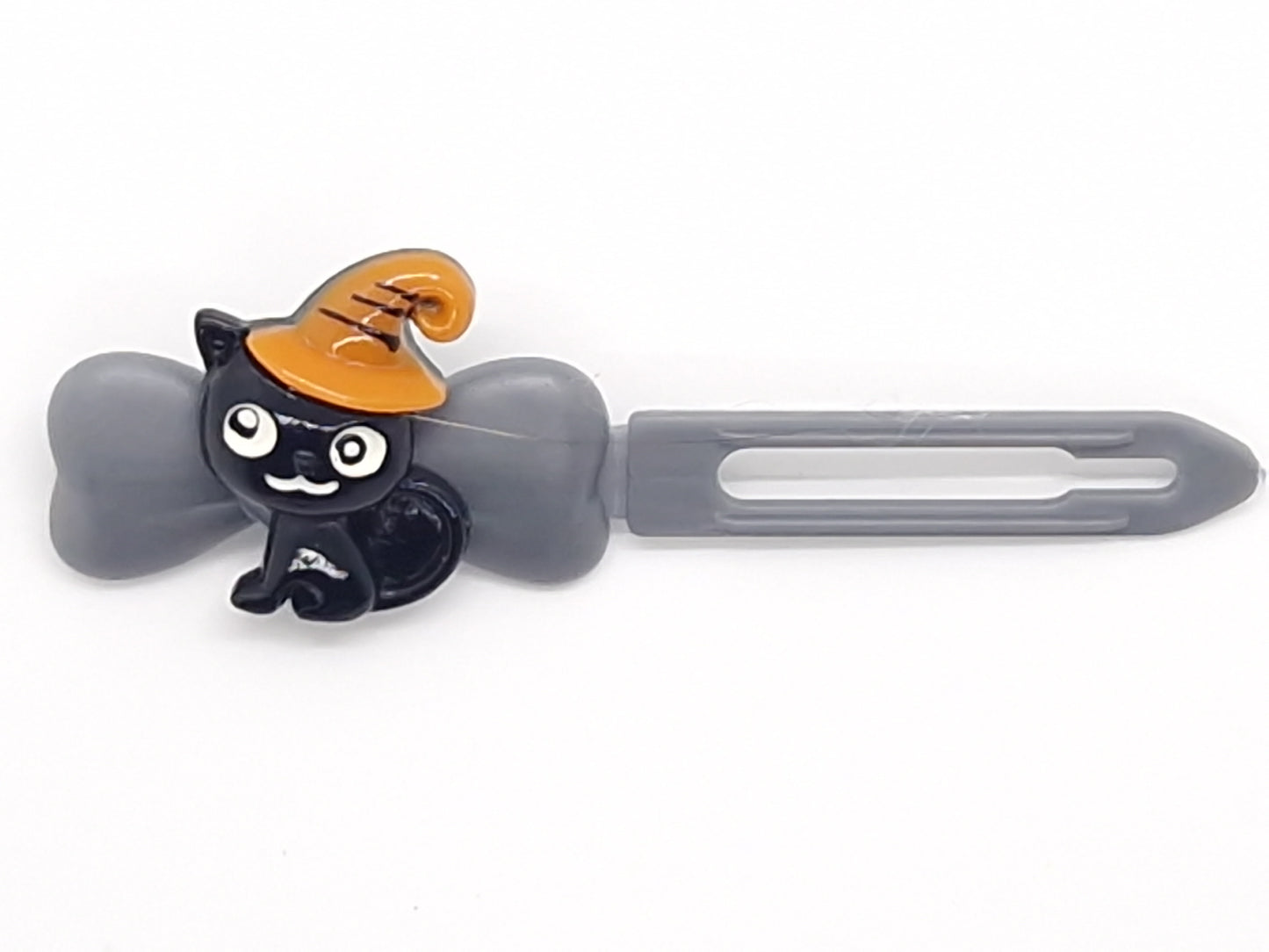 Halloween Cat and a hat Barrette 4.5cm Novelty clip