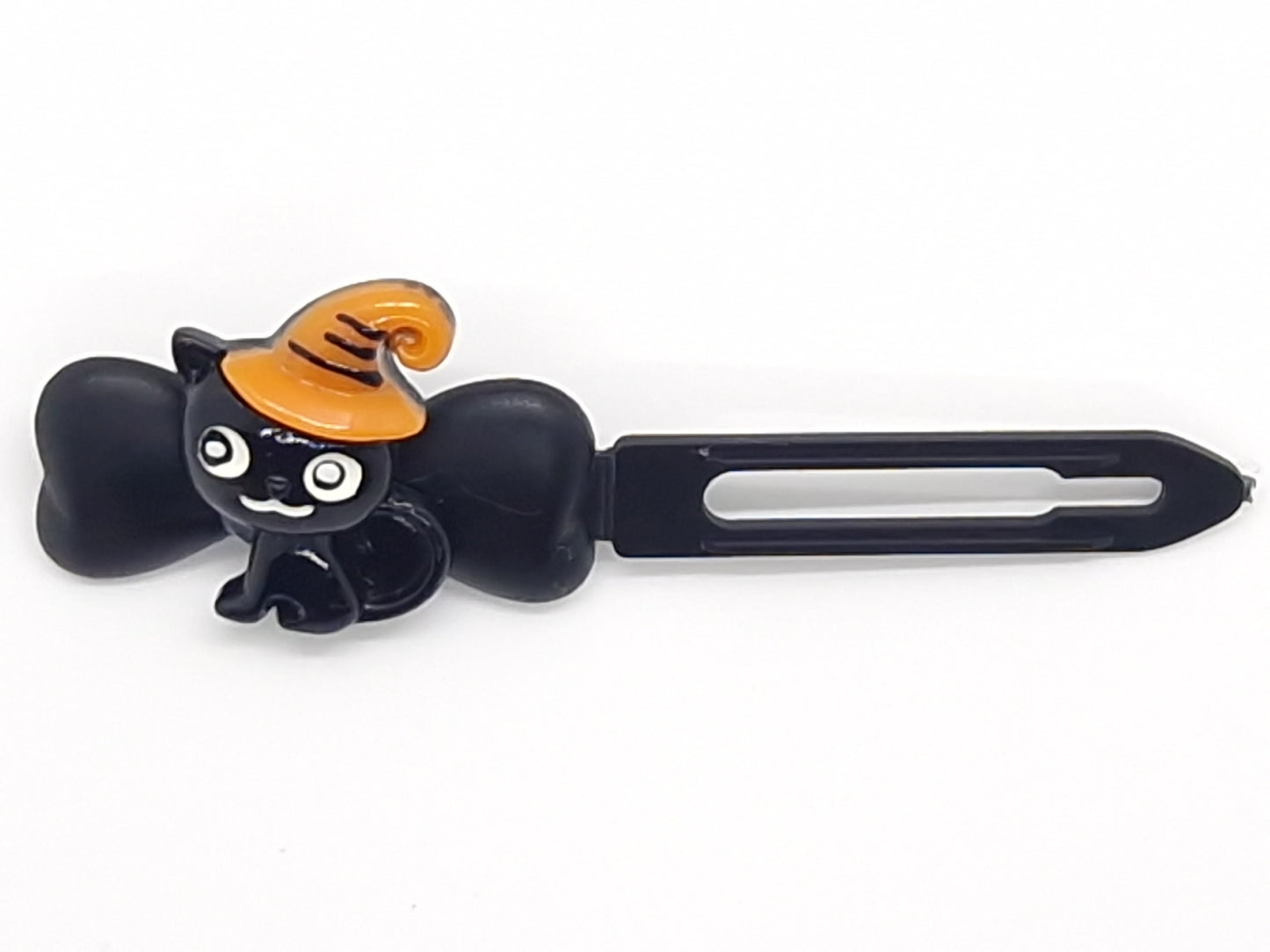 Halloween Cat and a hat Barrette 4.5cm Novelty clip