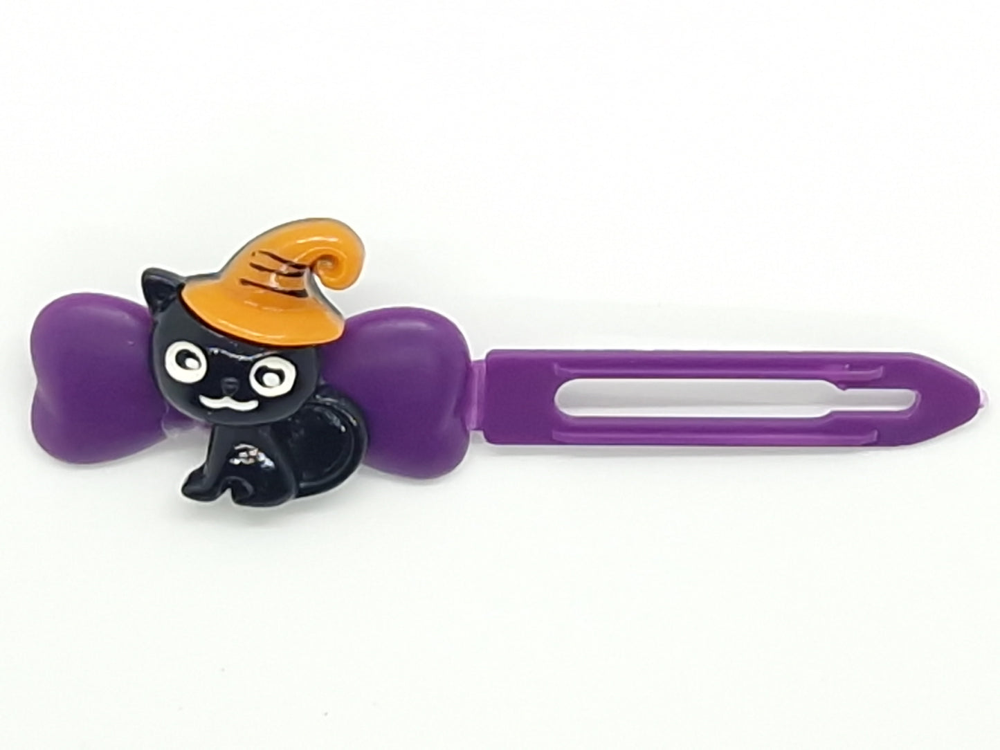 Halloween Cat and a hat Barrette 4.5cm Novelty clip