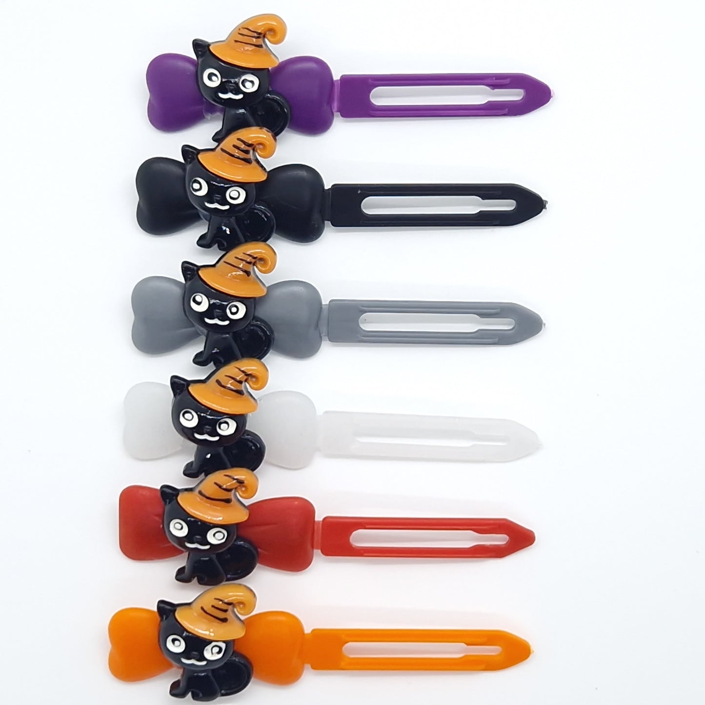 Halloween Cat and a hat Barrette 4.5cm Novelty clip