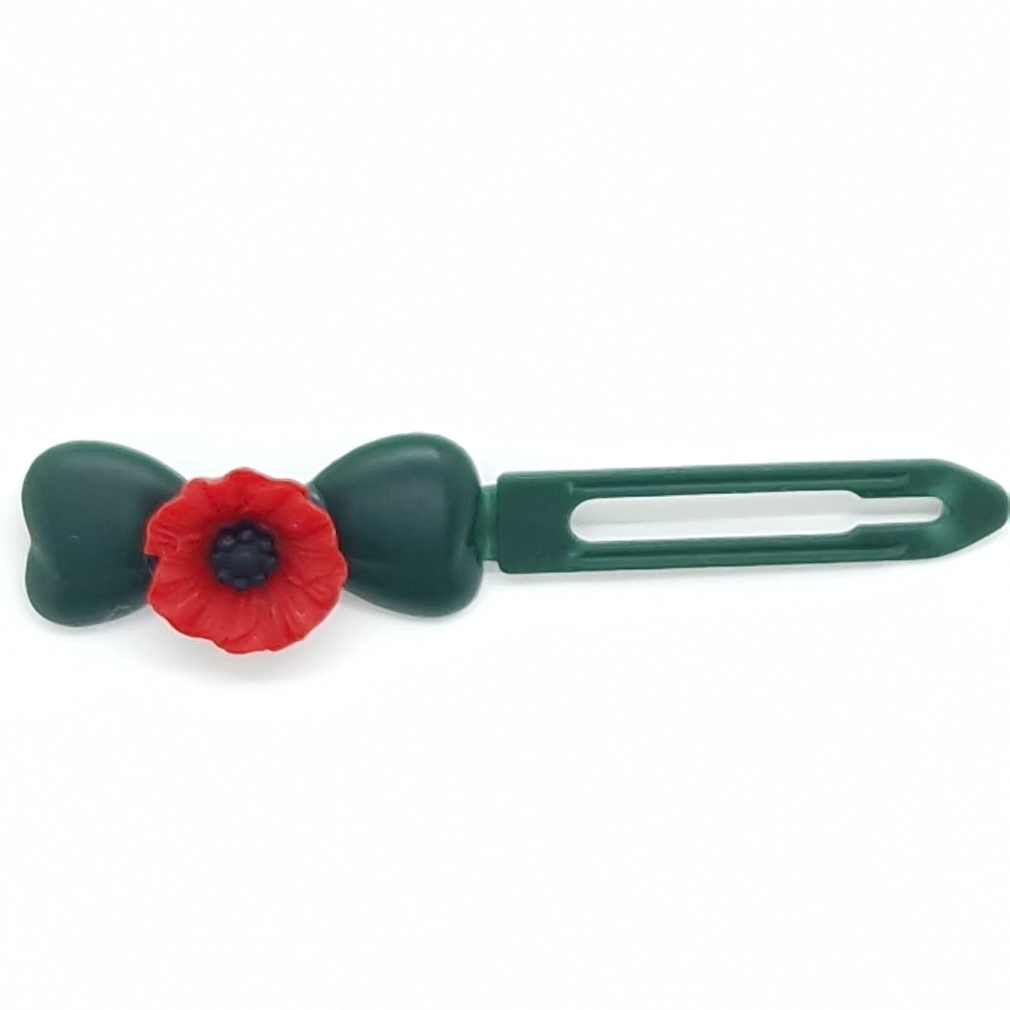 Remembrance Poppy Barrette 4.5cm Novelty clip