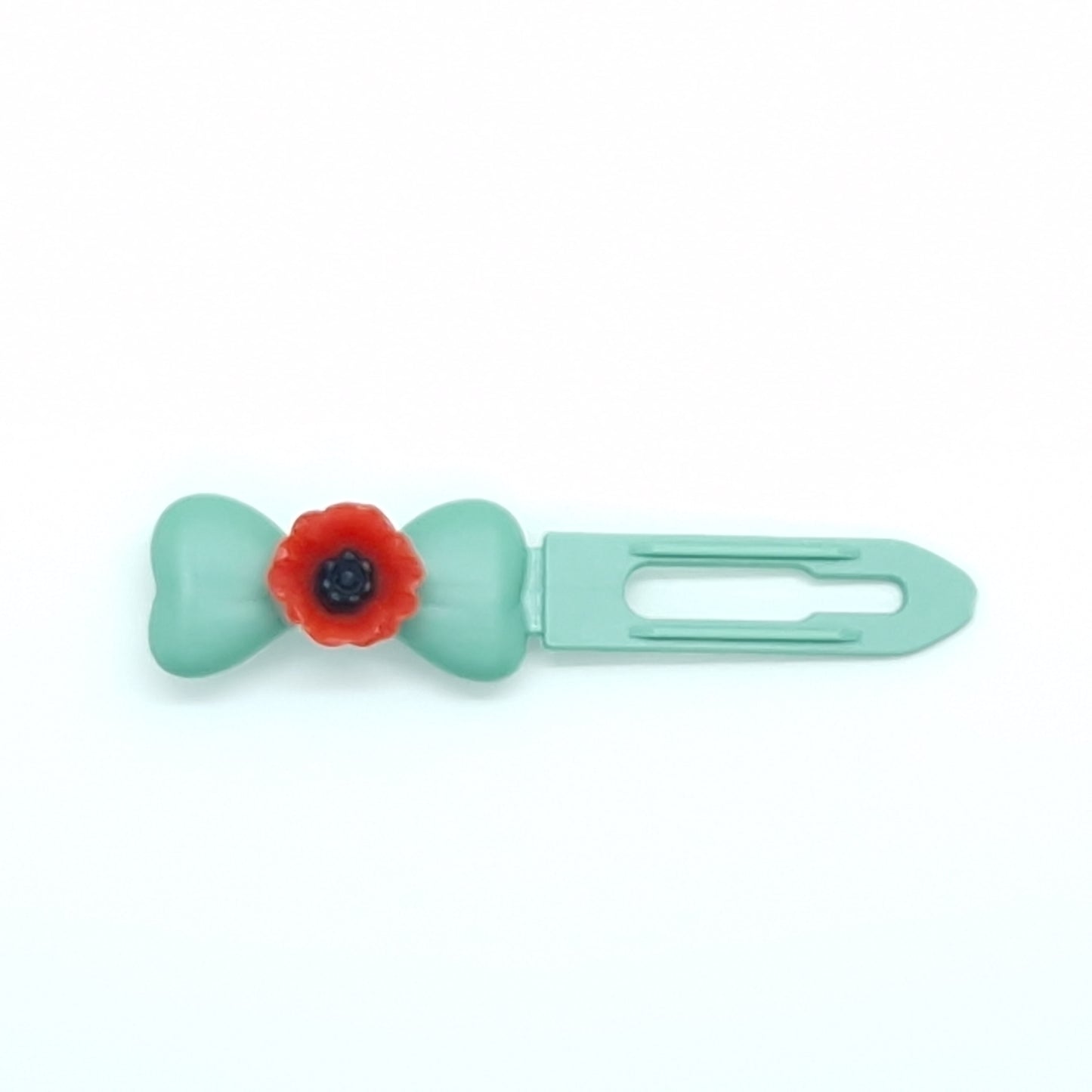 Poppy Barrette 3.5cm Remembrance Novelty clip