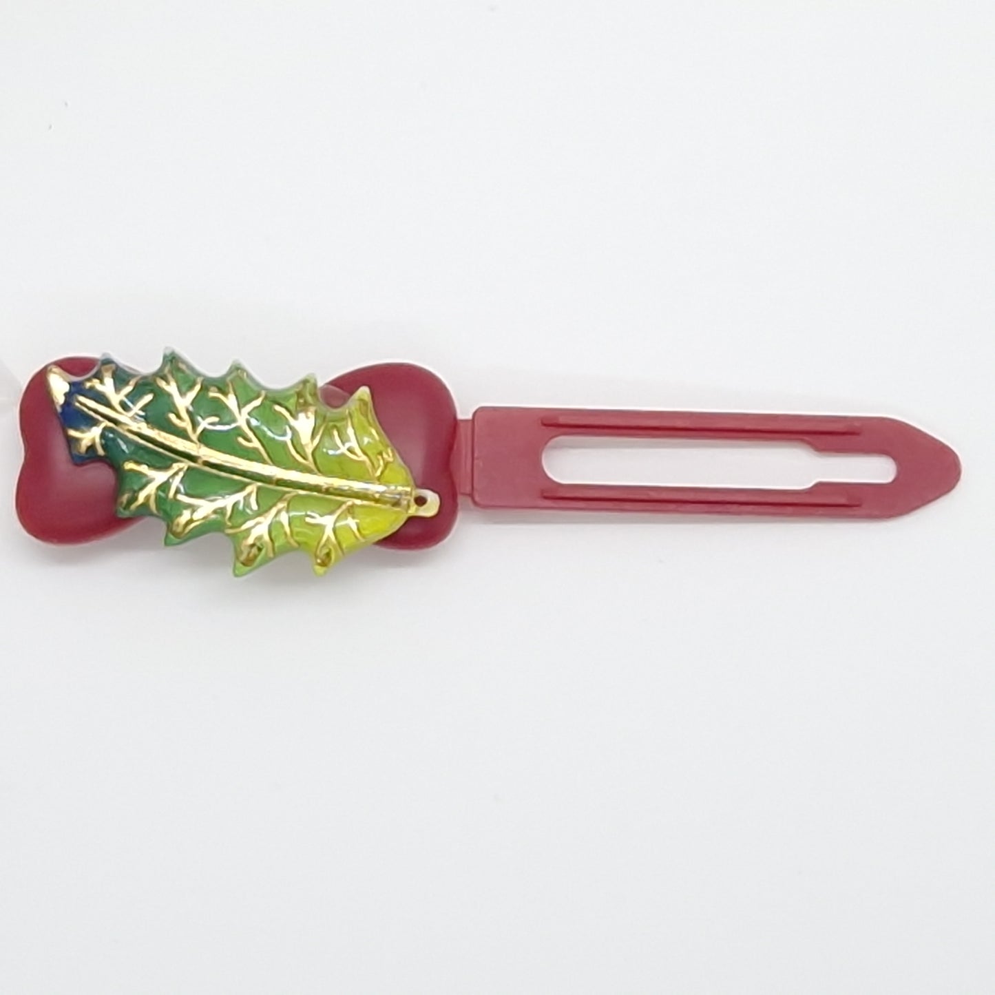 Herbstblatt-Haarspange, 4,5 cm, neuartiger Clip