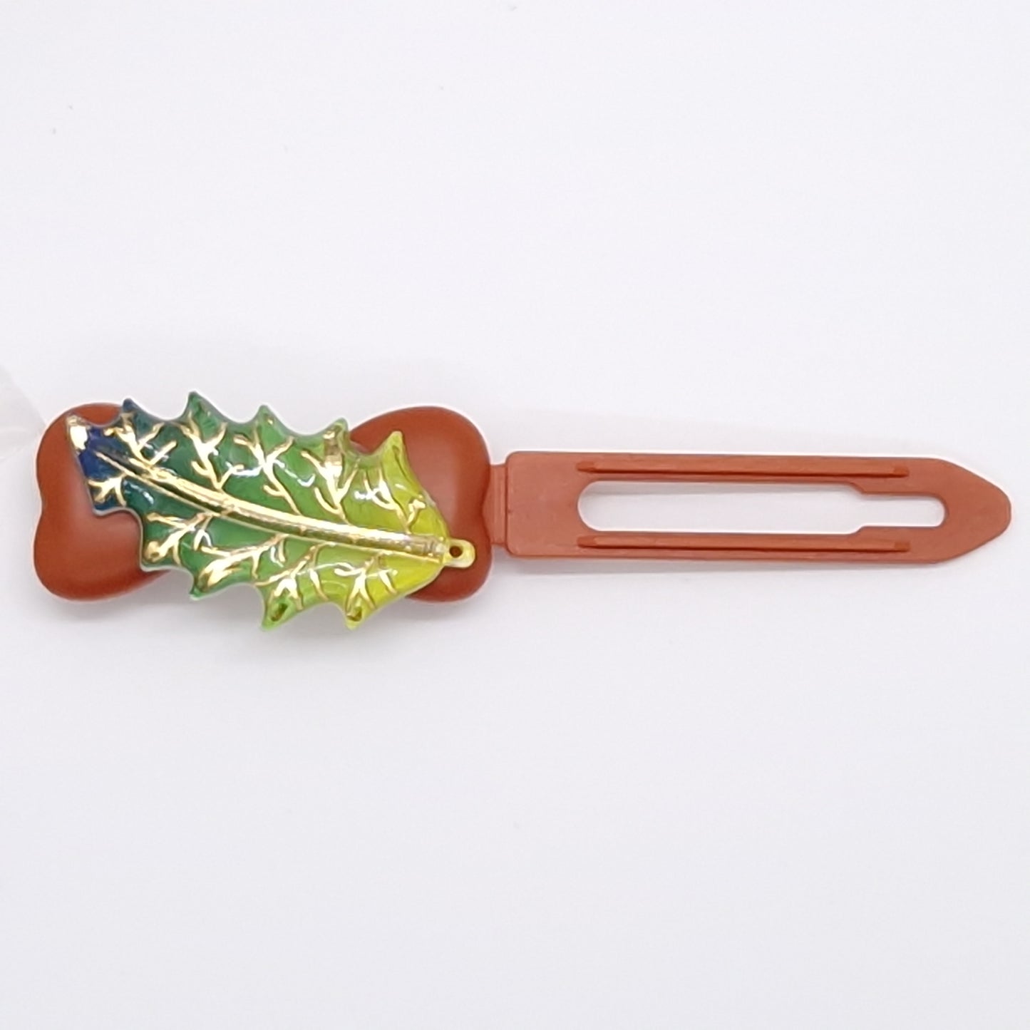 Herbstblatt-Haarspange, 4,5 cm, neuartiger Clip