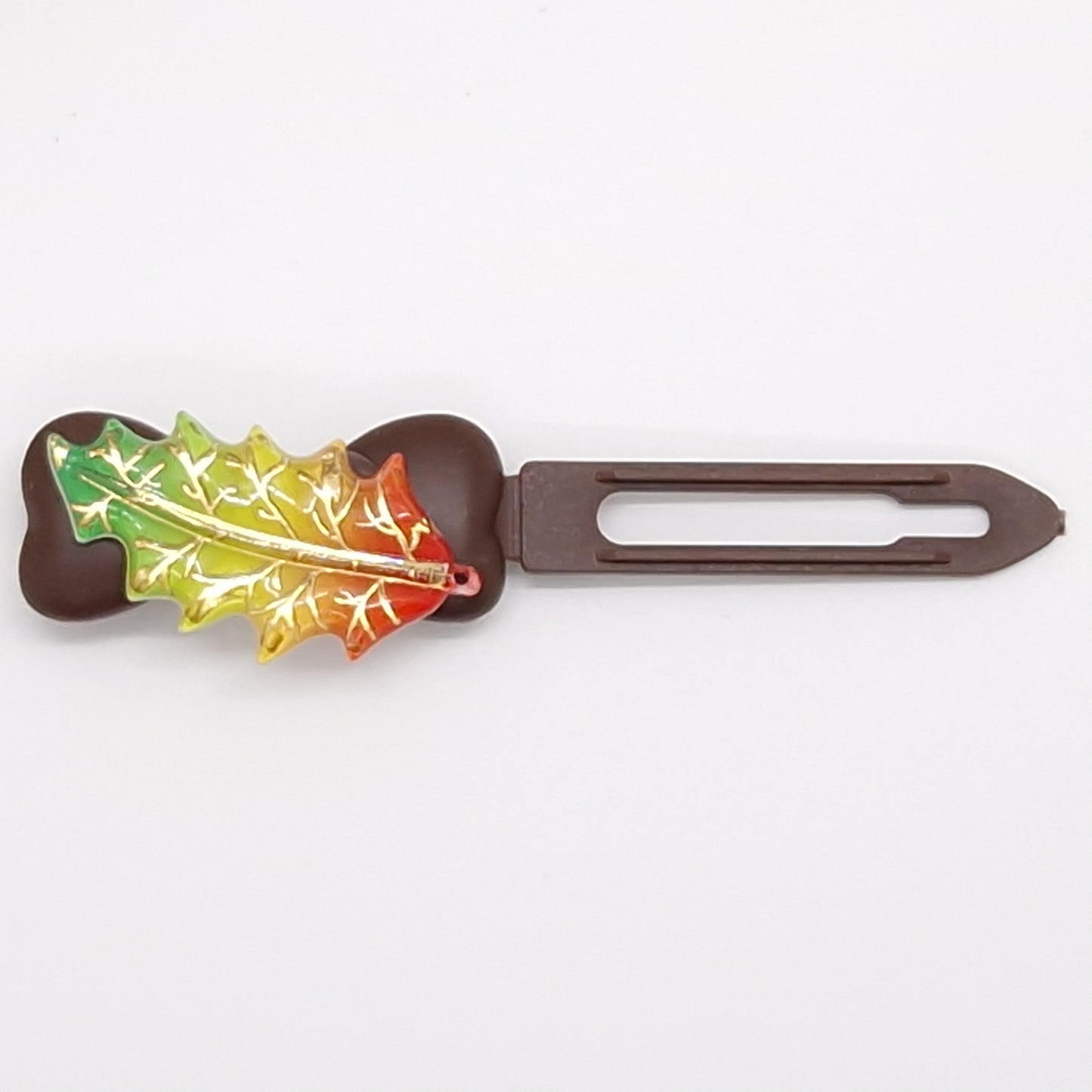 Barrette feuille d'automne 4,5 cm Clip fantaisie