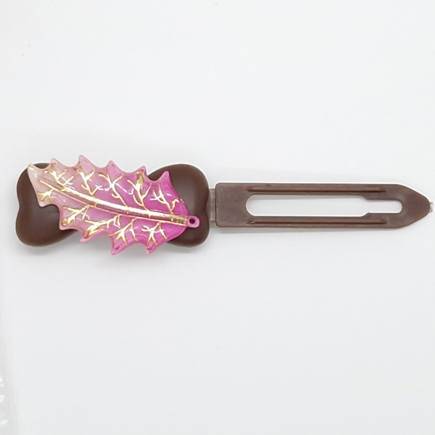 Autumn leaf Barrette 4.5cm Novelty clip