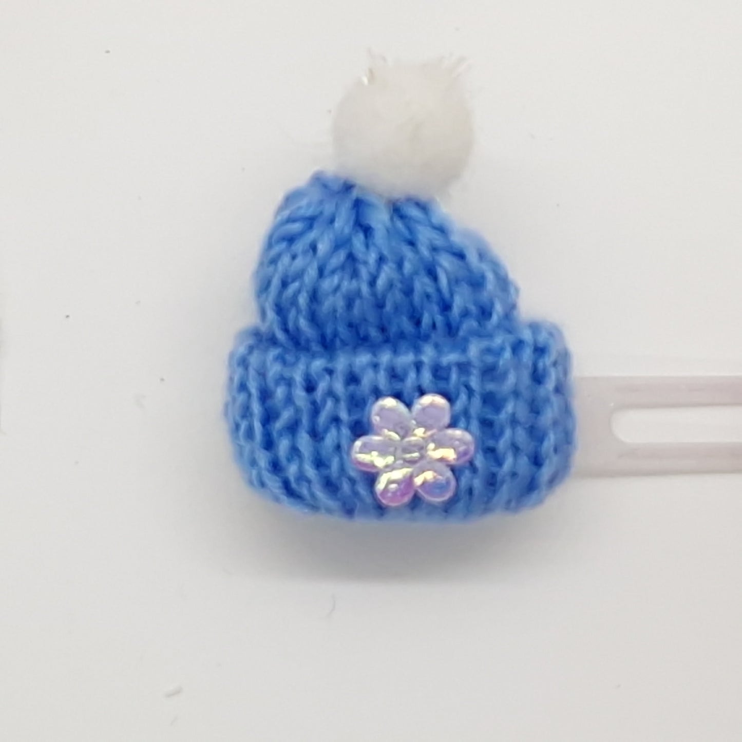 Autumn & Winter Snowflake Bobble Hat Barrette Novelty clip