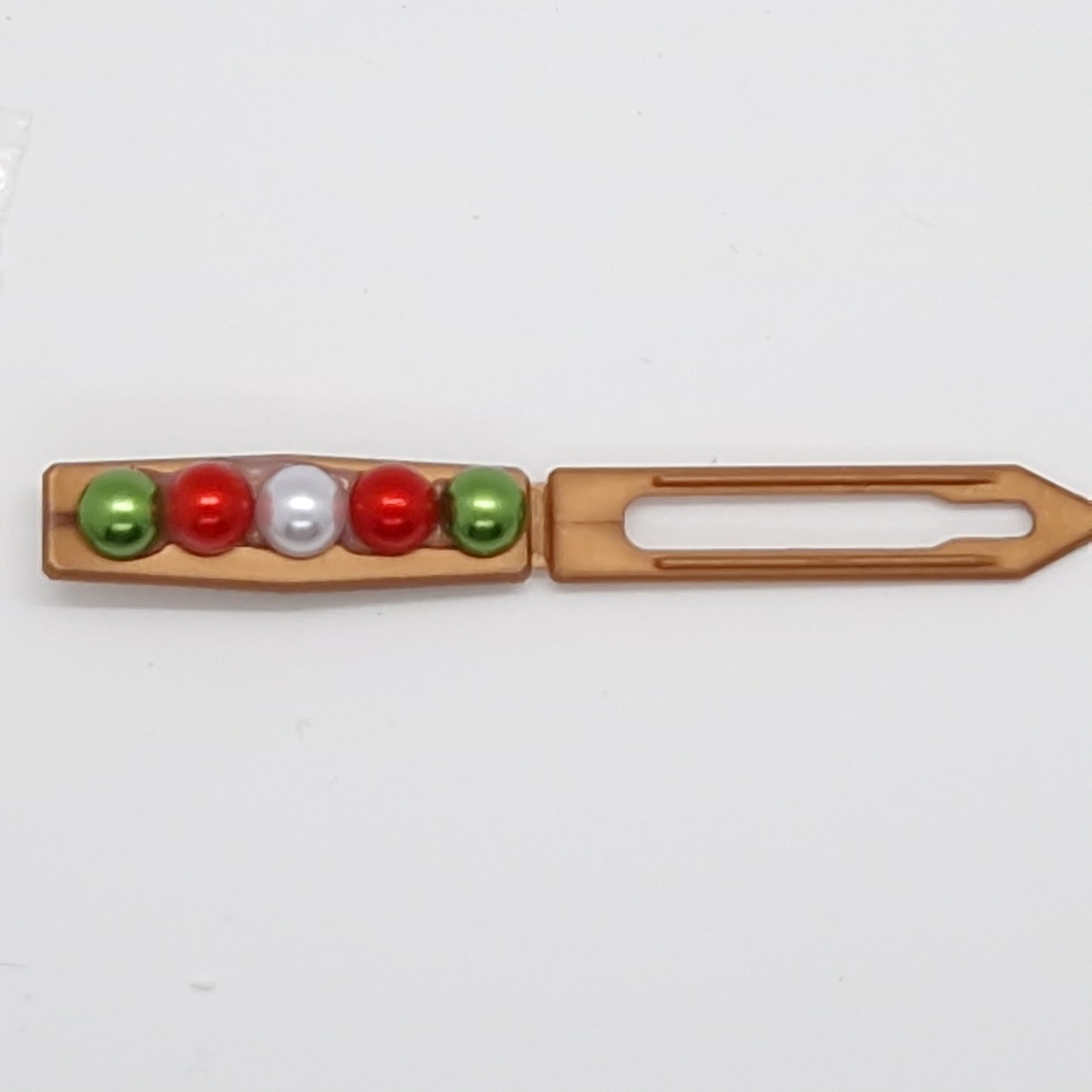 Christmas Pearls Barrette 4.5cm Novelty clip