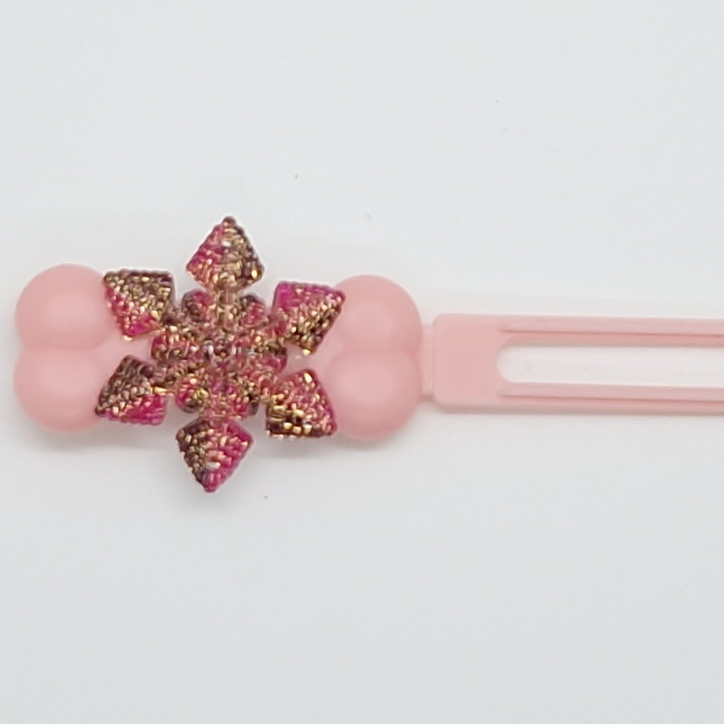 Winter Snowflake Barrette 4.5cm Novelty clip