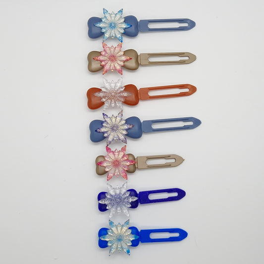 Winter Snowflake Barrette 4.5cm Novelty clip