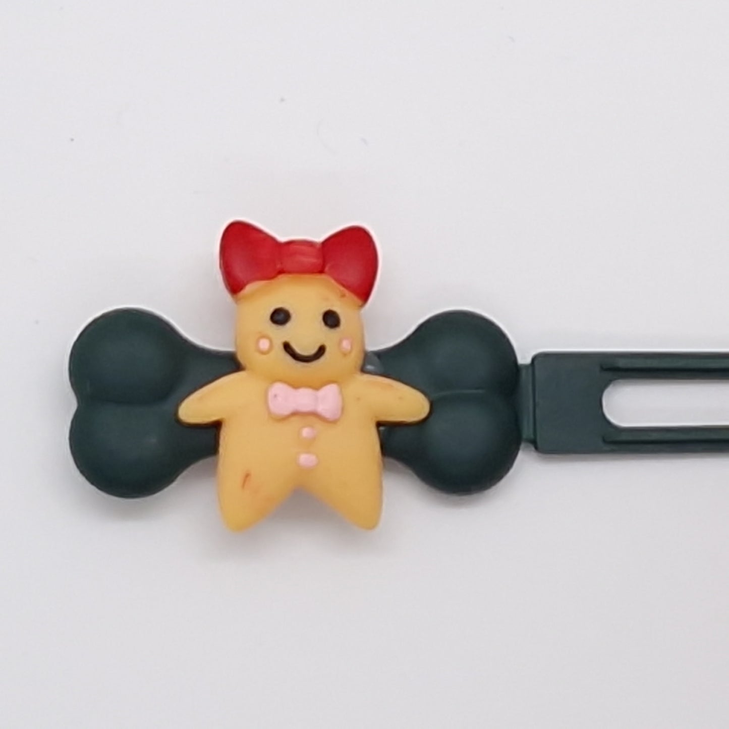 Christmas Gingerbread Barrette 4.5cm Novelty clip